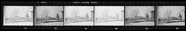 [137 Views of Massachusetts Wool Mills and Portraits of Executives, Commissioned by Fortune Magazine for "The Twilight of American Woolen", Published March 1954--STRIPS DAMAGED (HILL NUMBERS 2641-45)], Walker Evans (American, St. Louis, Missouri 1903–1975 New Haven, Connecticut), Film negative