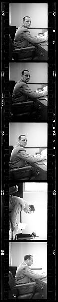 [137 Views of Massachusetts Wool Mills and Portraits of Executives, Commissioned by Fortune Magazine for "The Twilight of American Woolen", Published March 1954--STRIPS DAMAGED (HILL NUMBERS 2641-45)], Walker Evans (American, St. Louis, Missouri 1903–1975 New Haven, Connecticut), Film negative
