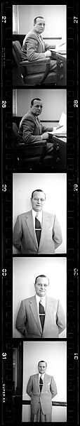 [137 Views of Massachusetts Wool Mills and Portraits of Executives, Commissioned by Fortune Magazine for "The Twilight of American Woolen", Published March 1954--STRIPS DAMAGED (HILL NUMBERS 2641-45)], Walker Evans (American, St. Louis, Missouri 1903–1975 New Haven, Connecticut), Film negative