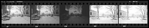 [137 Views of Massachusetts Wool Mills and Portraits of Executives, Commissioned by Fortune Magazine for "The Twilight of American Woolen", Published March 1954--STRIPS DAMAGED (HILL NUMBERS 2641-45)], Walker Evans (American, St. Louis, Missouri 1903–1975 New Haven, Connecticut), Film negative