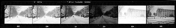 [137 Views of Massachusetts Wool Mills and Portraits of Executives, Commissioned by Fortune Magazine for "The Twilight of American Woolen", Published March 1954--STRIPS DAMAGED (HILL NUMBERS 2641-45)], Walker Evans (American, St. Louis, Missouri 1903–1975 New Haven, Connecticut), Film negative