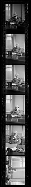 [137 Views of Massachusetts Wool Mills and Portraits of Executives, Commissioned by Fortune Magazine for "The Twilight of American Woolen", Published March 1954--STRIPS DAMAGED (HILL NUMBERS 2641-45)], Walker Evans (American, St. Louis, Missouri 1903–1975 New Haven, Connecticut), Film negative