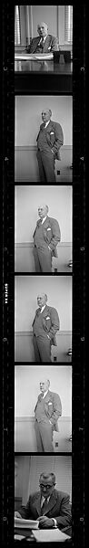 [137 Views of Massachusetts Wool Mills and Portraits of Executives, Commissioned by Fortune Magazine for "The Twilight of American Woolen", Published March 1954--STRIPS DAMAGED (HILL NUMBERS 2641-45)], Walker Evans (American, St. Louis, Missouri 1903–1975 New Haven, Connecticut), Film negative
