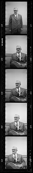 [137 Views of Massachusetts Wool Mills and Portraits of Executives, Commissioned by Fortune Magazine for "The Twilight of American Woolen", Published March 1954--STRIPS DAMAGED (HILL NUMBERS 2641-45)], Walker Evans (American, St. Louis, Missouri 1903–1975 New Haven, Connecticut), Film negative