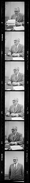 [137 Views of Massachusetts Wool Mills and Portraits of Executives, Commissioned by Fortune Magazine for "The Twilight of American Woolen", Published March 1954--STRIPS DAMAGED (HILL NUMBERS 2641-45)], Walker Evans (American, St. Louis, Missouri 1903–1975 New Haven, Connecticut), Film negative
