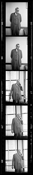 [137 Views of Massachusetts Wool Mills and Portraits of Executives, Commissioned by Fortune Magazine for "The Twilight of American Woolen", Published March 1954--STRIPS DAMAGED (HILL NUMBERS 2641-45)], Walker Evans (American, St. Louis, Missouri 1903–1975 New Haven, Connecticut), Film negative