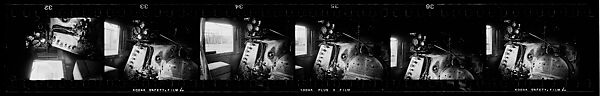 [189 Studies of Locomotives, Commissioned by Fortune Magazine for "The Last of Railroad Steam", Published September 1958--STRIPS IN HILL SHEETS 2485-86 DAMAGED], Walker Evans (American, St. Louis, Missouri 1903–1975 New Haven, Connecticut), Film negative