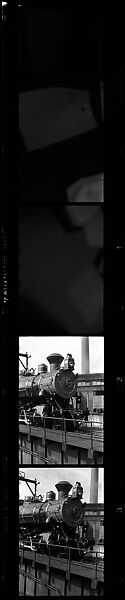 [189 Studies of Locomotives, Commissioned by Fortune Magazine for "The Last of Railroad Steam", Published September 1958--STRIPS IN HILL SHEETS 2485-86 DAMAGED], Walker Evans (American, St. Louis, Missouri 1903–1975 New Haven, Connecticut), Film negative