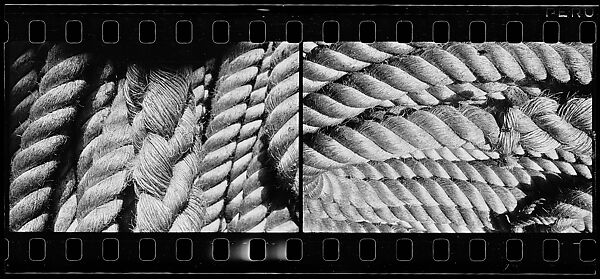 [Two 35mm Film Frames: Rope], Walker Evans (American, St. Louis, Missouri 1903–1975 New Haven, Connecticut), Film negative