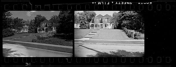 [252 Views and Studies of Harbor Point Club, Harbor Springs, Michigan, Commissioned by Fortune Magazine for "Summer at Harbor Point", Published July 1960], Walker Evans (American, St. Louis, Missouri 1903–1975 New Haven, Connecticut), Film negative