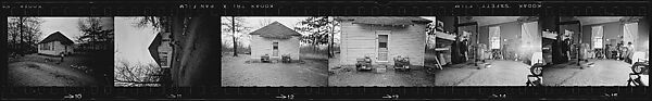 [823 Views and Studies of Urban and Rural Poverty, Commissioned by Fortune Magazine for "People and Places in Trouble", Published March 1961, With Related Personal Snapshots Showing Robert Frank, Mary Frank, Eleanor Clark, and Isabelle Evans], Walker Evans (American, St. Louis, Missouri 1903–1975 New Haven, Connecticut), Film negative