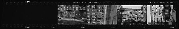 [823 Views and Studies of Urban and Rural Poverty, Commissioned by Fortune Magazine for "People and Places in Trouble", Published March 1961, With Related Personal Snapshots Showing Robert Frank, Mary Frank, Eleanor Clark, and Isabelle Evans], Walker Evans (American, St. Louis, Missouri 1903–1975 New Haven, Connecticut), Film negative