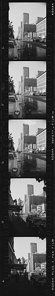 [279 Views and Studies of Third Avenue Shopfronts, Apartment Buildings, Street Scenes, and Construction Sites Made for Unpublished Fortune Portfolio, Including 1 Error Frame], Walker Evans (American, St. Louis, Missouri 1903–1975 New Haven, Connecticut), Film negative