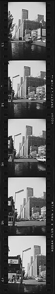 [279 Views and Studies of Third Avenue Shopfronts, Apartment Buildings, Street Scenes, and Construction Sites Made for Unpublished Fortune Portfolio, Including 1 Error Frame], Walker Evans (American, St. Louis, Missouri 1903–1975 New Haven, Connecticut), Film negative