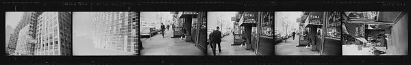 [279 Views and Studies of Third Avenue Shopfronts, Apartment Buildings, Street Scenes, and Construction Sites Made for Unpublished Fortune Portfolio, Including 1 Error Frame], Walker Evans (American, St. Louis, Missouri 1903–1975 New Haven, Connecticut), Film negative