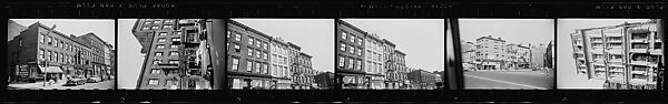 [279 Views and Studies of Third Avenue Shopfronts, Apartment Buildings, Street Scenes, and Construction Sites Made for Unpublished Fortune Portfolio, Including 1 Error Frame], Walker Evans (American, St. Louis, Missouri 1903–1975 New Haven, Connecticut), Film negative