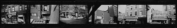 [279 Views and Studies of Third Avenue Shopfronts, Apartment Buildings, Street Scenes, and Construction Sites Made for Unpublished Fortune Portfolio, Including 1 Error Frame], Walker Evans (American, St. Louis, Missouri 1903–1975 New Haven, Connecticut), Film negative