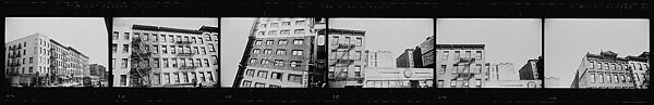 [279 Views and Studies of Third Avenue Shopfronts, Apartment Buildings, Street Scenes, and Construction Sites Made for Unpublished Fortune Portfolio, Including 1 Error Frame], Walker Evans (American, St. Louis, Missouri 1903–1975 New Haven, Connecticut), Film negative