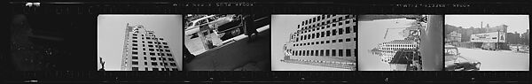 [279 Views and Studies of Third Avenue Shopfronts, Apartment Buildings, Street Scenes, and Construction Sites Made for Unpublished Fortune Portfolio, Including 1 Error Frame], Walker Evans (American, St. Louis, Missouri 1903–1975 New Haven, Connecticut), Film negative