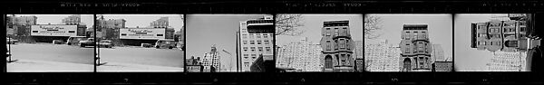 [279 Views and Studies of Third Avenue Shopfronts, Apartment Buildings, Street Scenes, and Construction Sites Made for Unpublished Fortune Portfolio, Including 1 Error Frame], Walker Evans (American, St. Louis, Missouri 1903–1975 New Haven, Connecticut), Film negative