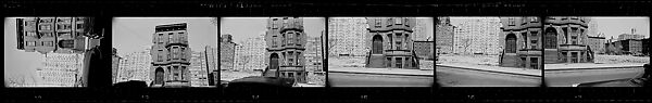 [279 Views and Studies of Third Avenue Shopfronts, Apartment Buildings, Street Scenes, and Construction Sites Made for Unpublished Fortune Portfolio, Including 1 Error Frame], Walker Evans (American, St. Louis, Missouri 1903–1975 New Haven, Connecticut), Film negative