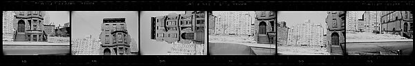 [279 Views and Studies of Third Avenue Shopfronts, Apartment Buildings, Street Scenes, and Construction Sites Made for Unpublished Fortune Portfolio, Including 1 Error Frame], Walker Evans (American, St. Louis, Missouri 1903–1975 New Haven, Connecticut), Film negative