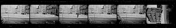 [279 Views and Studies of Third Avenue Shopfronts, Apartment Buildings, Street Scenes, and Construction Sites Made for Unpublished Fortune Portfolio, Including 1 Error Frame], Walker Evans (American, St. Louis, Missouri 1903–1975 New Haven, Connecticut), Film negative
