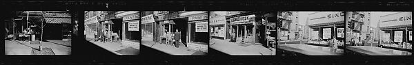 [279 Views and Studies of Third Avenue Shopfronts, Apartment Buildings, Street Scenes, and Construction Sites Made for Unpublished Fortune Portfolio, Including 1 Error Frame], Walker Evans (American, St. Louis, Missouri 1903–1975 New Haven, Connecticut), Film negative