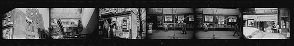 [279 Views and Studies of Third Avenue Shopfronts, Apartment Buildings, Street Scenes, and Construction Sites Made for Unpublished Fortune Portfolio, Including 1 Error Frame], Walker Evans (American, St. Louis, Missouri 1903–1975 New Haven, Connecticut), Film negative