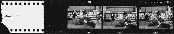 [281 Views of New York Public Library Interiors and Exteriors, Bryant Park, and Studies of Reading Room, Rare Book Room, Visitors, Probably Commissioned for Unpublished Vogue Article, 1949], Walker Evans (American, St. Louis, Missouri 1903–1975 New Haven, Connecticut), Film negative 