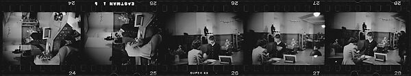 [281 Views of New York Public Library Interiors and Exteriors, Bryant Park, and Studies of Reading Room, Rare Book Room, Visitors, Probably Commissioned for Unpublished Vogue Article, 1949], Walker Evans (American, St. Louis, Missouri 1903–1975 New Haven, Connecticut), Film negative