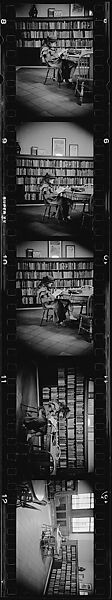 [281 Views of New York Public Library Interiors and Exteriors, Bryant Park, and Studies of Reading Room, Rare Book Room, Visitors, Probably Commissioned for Unpublished Vogue Article, 1949], Walker Evans (American, St. Louis, Missouri 1903–1975 New Haven, Connecticut), Film negative