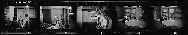 [281 Views of New York Public Library Interiors and Exteriors, Bryant Park, and Studies of Reading Room, Rare Book Room, Visitors, Probably Commissioned for Unpublished Vogue Article, 1949], Walker Evans (American, St. Louis, Missouri 1903–1975 New Haven, Connecticut), Film negative