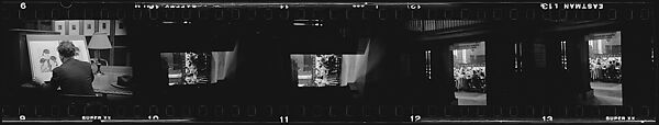 [281 Views of New York Public Library Interiors and Exteriors, Bryant Park, and Studies of Reading Room, Rare Book Room, Visitors, Probably Commissioned for Unpublished Vogue Article, 1949], Walker Evans (American, St. Louis, Missouri 1903–1975 New Haven, Connecticut), Film negative