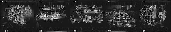 [281 Views of New York Public Library Interiors and Exteriors, Bryant Park, and Studies of Reading Room, Rare Book Room, Visitors, Probably Commissioned for Unpublished Vogue Article, 1949], Walker Evans (American, St. Louis, Missouri 1903–1975 New Haven, Connecticut), Film negative