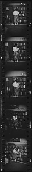 [281 Views of New York Public Library Interiors and Exteriors, Bryant Park, and Studies of Reading Room, Rare Book Room, Visitors, Probably Commissioned for Unpublished Vogue Article, 1949], Walker Evans (American, St. Louis, Missouri 1903–1975 New Haven, Connecticut), Film negative