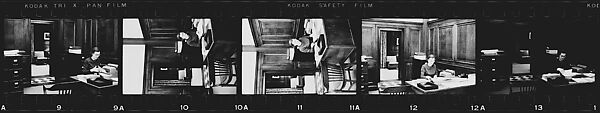 [330 Views and Studies of Brown Brothers Harriman & Company Bankers, Their Offices, and Employees at Work, and Related Views of Partners' Residences, Commissioned by Doubleday & Company for "Partners in Banking", Published 1968], Walker Evans (American, St. Louis, Missouri 1903–1975 New Haven, Connecticut), Film negative