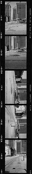 [854 Views of Container Corporation and Bethelehem Steel Industrial Architecture, Chicago Rail Yards, Architecture and Street Scenes, Galena Train Depot and Baggage Wagons, Pittsburgh and Pennsylvania Towns], Walker Evans (American, St. Louis, Missouri 1903–1975 New Haven, Connecticut), Film negative
