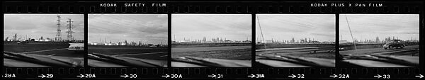 [854 Views of Container Corporation and Bethelehem Steel Industrial Architecture, Chicago Rail Yards, Architecture and Street Scenes, Galena Train Depot and Baggage Wagons, Pittsburgh and Pennsylvania Towns], Walker Evans (American, St. Louis, Missouri 1903–1975 New Haven, Connecticut), Film negative