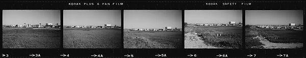 [854 Views of Container Corporation and Bethelehem Steel Industrial Architecture, Chicago Rail Yards, Architecture and Street Scenes, Galena Train Depot and Baggage Wagons, Pittsburgh and Pennsylvania Towns], Walker Evans (American, St. Louis, Missouri 1903–1975 New Haven, Connecticut), Film negative