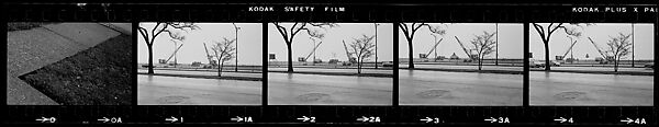 [854 Views of Container Corporation and Bethelehem Steel Industrial Architecture, Chicago Rail Yards, Architecture and Street Scenes, Galena Train Depot and Baggage Wagons, Pittsburgh and Pennsylvania Towns], Walker Evans (American, St. Louis, Missouri 1903–1975 New Haven, Connecticut), Film negative