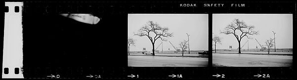 [854 Views of Container Corporation and Bethelehem Steel Industrial Architecture, Chicago Rail Yards, Architecture and Street Scenes, Galena Train Depot and Baggage Wagons, Pittsburgh and Pennsylvania Towns], Walker Evans (American, St. Louis, Missouri 1903–1975 New Haven, Connecticut), Film negative