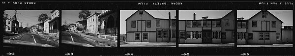 [854 Views of Container Corporation and Bethelehem Steel Industrial Architecture, Chicago Rail Yards, Architecture and Street Scenes, Galena Train Depot and Baggage Wagons, Pittsburgh and Pennsylvania Towns], Walker Evans (American, St. Louis, Missouri 1903–1975 New Haven, Connecticut), Film negative