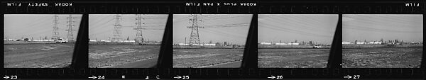 [854 Views of Container Corporation and Bethelehem Steel Industrial Architecture, Chicago Rail Yards, Architecture and Street Scenes, Galena Train Depot and Baggage Wagons, Pittsburgh and Pennsylvania Towns], Walker Evans (American, St. Louis, Missouri 1903–1975 New Haven, Connecticut), Film negative