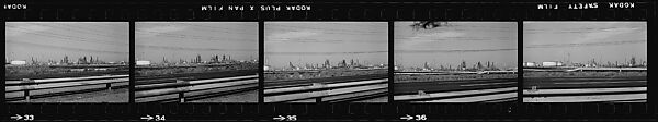 [854 Views of Container Corporation and Bethelehem Steel Industrial Architecture, Chicago Rail Yards, Architecture and Street Scenes, Galena Train Depot and Baggage Wagons, Pittsburgh and Pennsylvania Towns], Walker Evans (American, St. Louis, Missouri 1903–1975 New Haven, Connecticut), Film negative