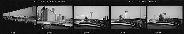 [854 Views of Container Corporation and Bethelehem Steel Industrial Architecture, Chicago Rail Yards, Architecture and Street Scenes, Galena Train Depot and Baggage Wagons, Pittsburgh and Pennsylvania Towns], Walker Evans (American, St. Louis, Missouri 1903–1975 New Haven, Connecticut), Film negative
