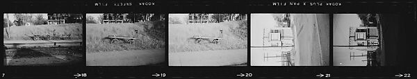 [854 Views of Container Corporation and Bethelehem Steel Industrial Architecture, Chicago Rail Yards, Architecture and Street Scenes, Galena Train Depot and Baggage Wagons, Pittsburgh and Pennsylvania Towns], Walker Evans (American, St. Louis, Missouri 1903–1975 New Haven, Connecticut), Film negative