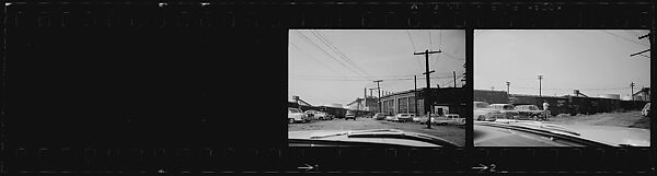 [854 Views of Container Corporation and Bethelehem Steel Industrial Architecture, Chicago Rail Yards, Architecture and Street Scenes, Galena Train Depot and Baggage Wagons, Pittsburgh and Pennsylvania Towns], Walker Evans (American, St. Louis, Missouri 1903–1975 New Haven, Connecticut), Film negative