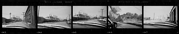 [854 Views of Container Corporation and Bethelehem Steel Industrial Architecture, Chicago Rail Yards, Architecture and Street Scenes, Galena Train Depot and Baggage Wagons, Pittsburgh and Pennsylvania Towns], Walker Evans (American, St. Louis, Missouri 1903–1975 New Haven, Connecticut), Film negative