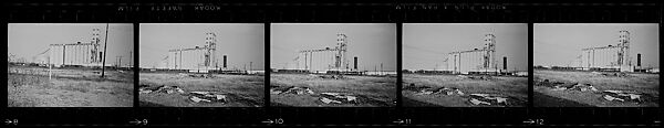[854 Views of Container Corporation and Bethelehem Steel Industrial Architecture, Chicago Rail Yards, Architecture and Street Scenes, Galena Train Depot and Baggage Wagons, Pittsburgh and Pennsylvania Towns], Walker Evans (American, St. Louis, Missouri 1903–1975 New Haven, Connecticut), Film negative